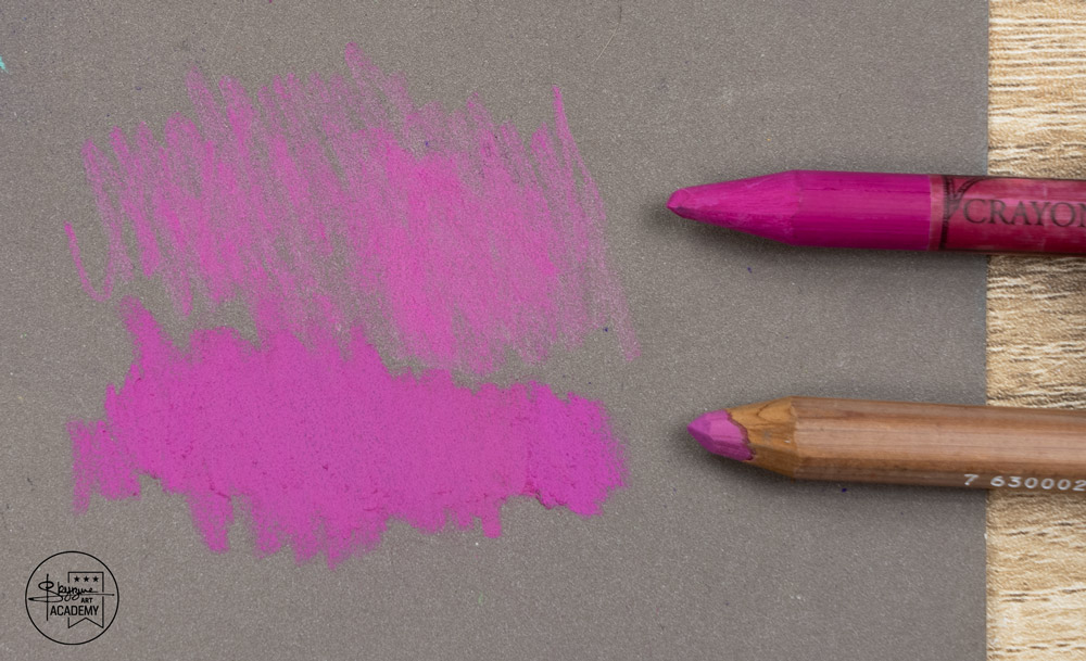 Test des crayons pastel sennelier : problème de texture