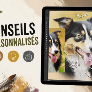 Analyses, cours, et conseils personnalisés sur vos tableaux pastel et peinture. Pour progresser plus vite, corriger ses erreurs et améliorer sa technique.